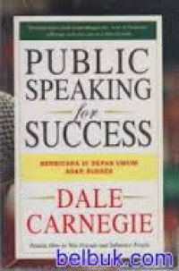 Image of Public speaking for success= berbicara di depan umum agar sukses