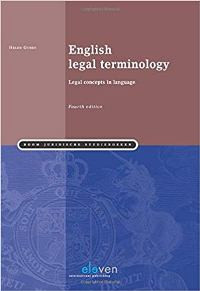 English legal terminology: legal concepts in language